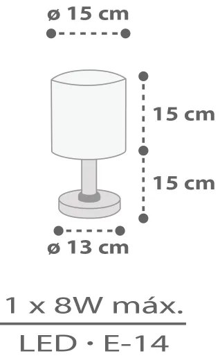 Dalber 60621 - Lampada per bambini RHICO AND CROCO 1xE14/8W/230V