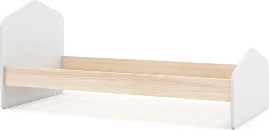 Letto per bambini bianco/naturale in pino 90x190 cm Estefania - Marckeric