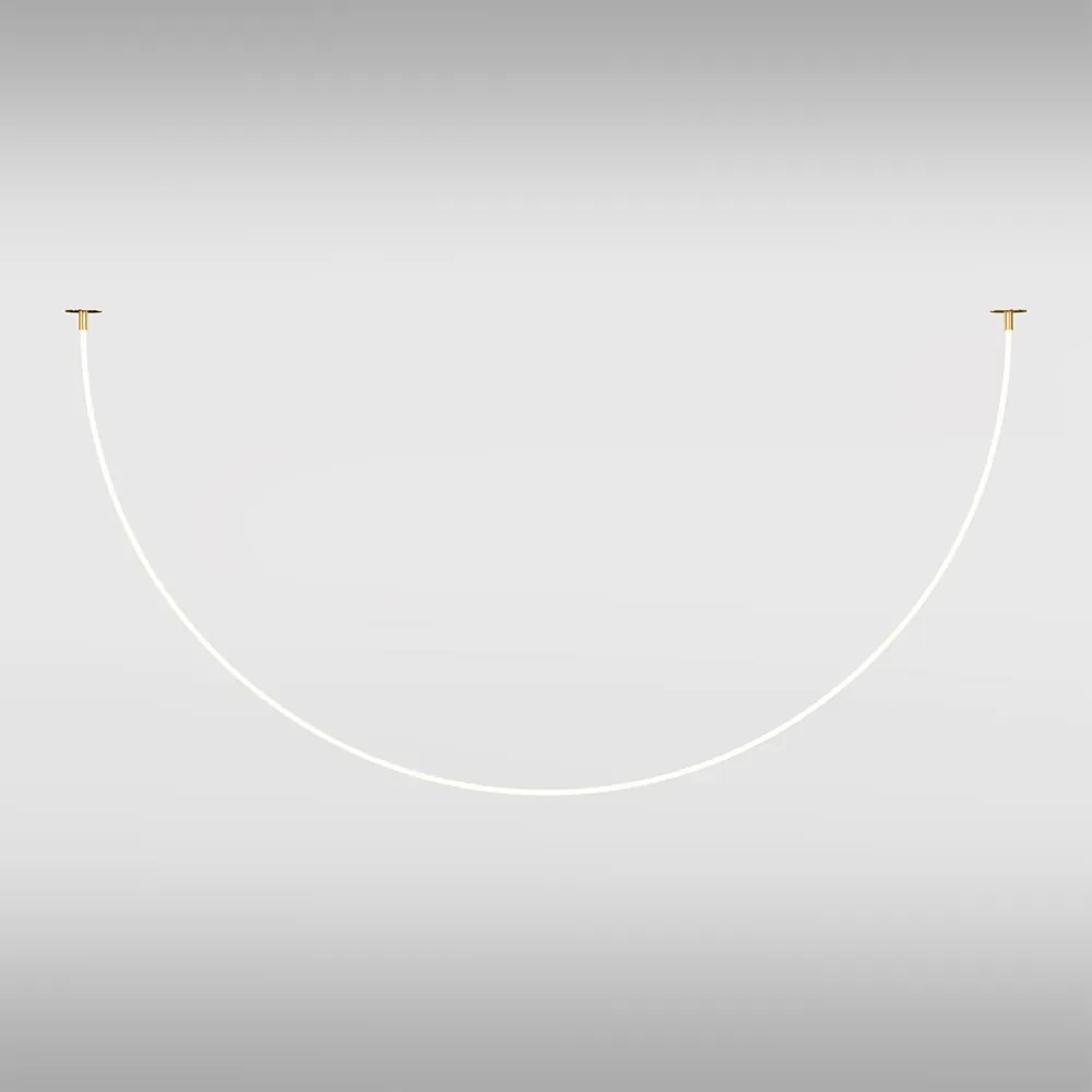 Lampadario A Sospensione Moderno Tau Alluminio Oro Luce Led 40W