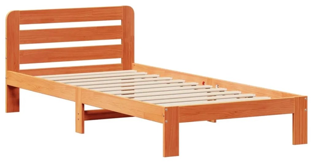 Letto senza materasso marrone cera 90x200 cm legno di pino