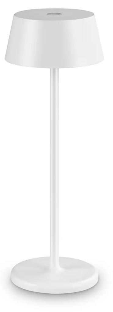 Lampada Da Tavolo Contemporanea Pure Metallo Bianco Led 1,5W 3000K Ip54