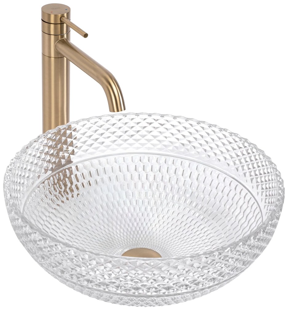 Lavabo da appoggio Rea Sue Transparent