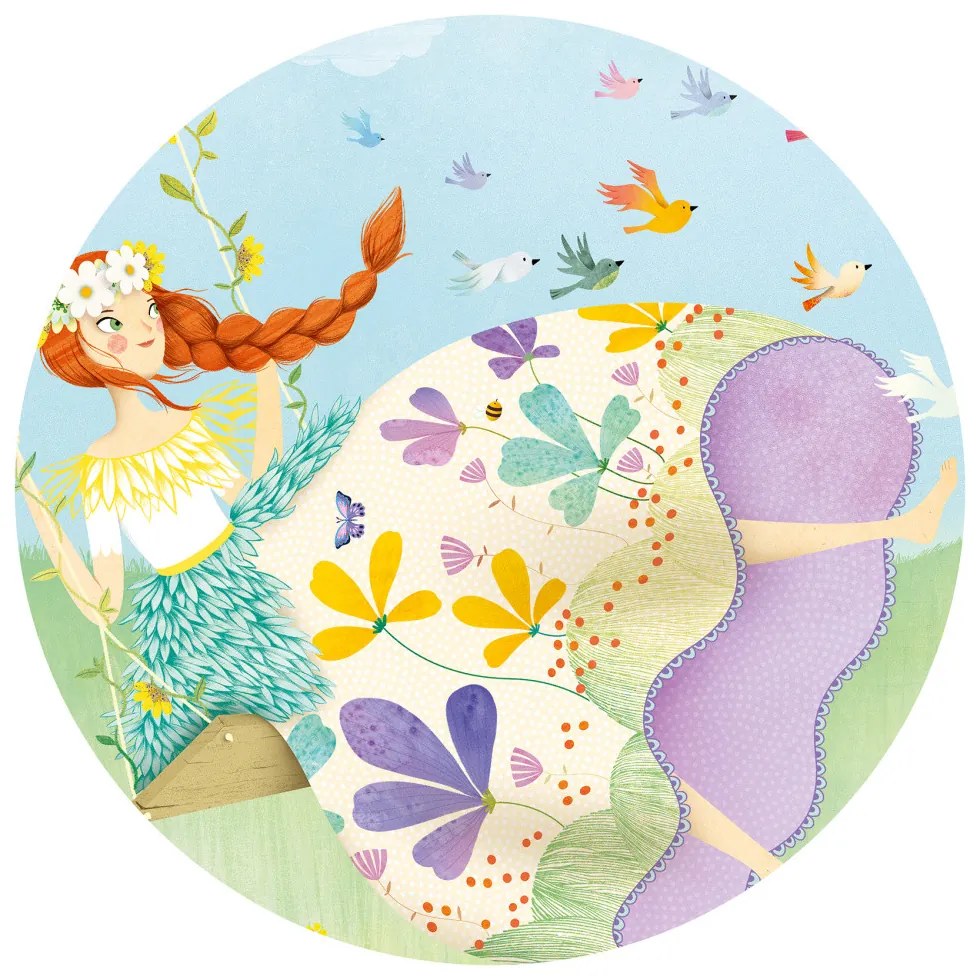 Puzzle - principessa sull'altalena - 36 pezzi