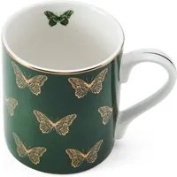 Tazza farfalle verde porcellana Mikasa