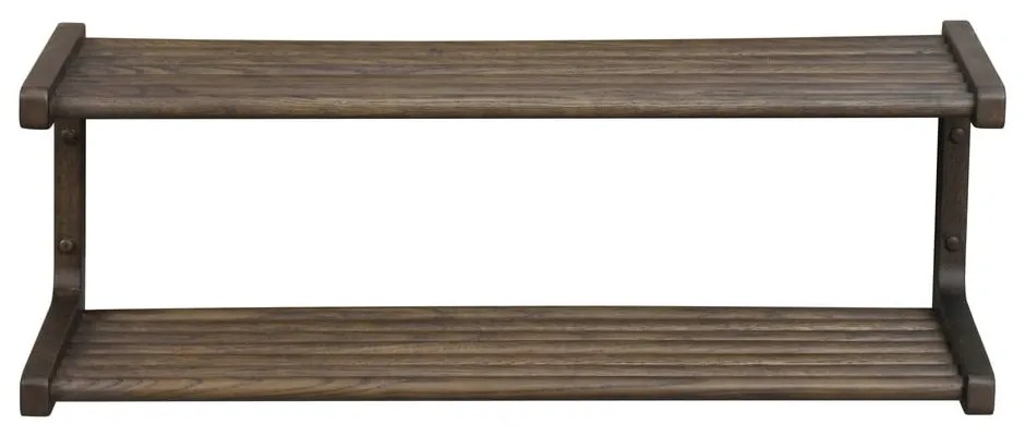 Scarpiera pensile marrone scuro in legno di quercia Inverness - Rowico