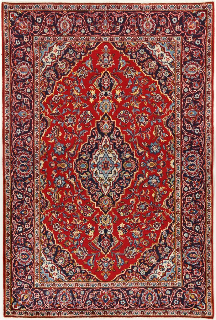Kashan Tappeto persiano 140 x 210 (Iran) Annodato A Mano
