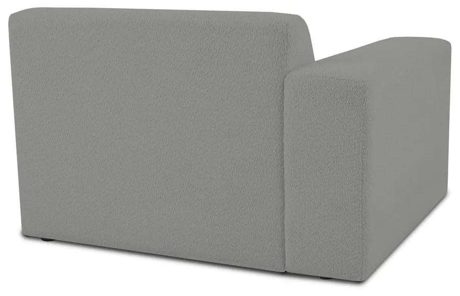 Modulo divano grigio in tessuto bouclé (angolo sinistro) Roxy - Scandic