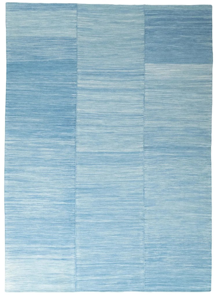 Kilim Tappeto 300x220 Blu (Iran) Tessuto A Mano