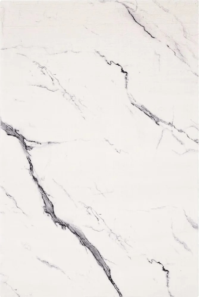 Tappeto in lana crema 133x180 cm Marble - Agnella
