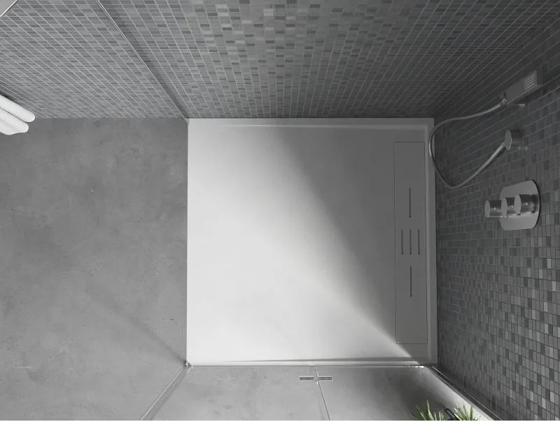 Mexen Amon piatto doccia quadrato SMC 100 x 100 cm, bianco - 4F101010