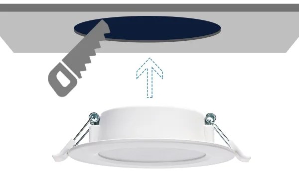 Aigostar - Lampada LED da incasso LED/4W/230V 3000K diametro 9,8 cm bianco