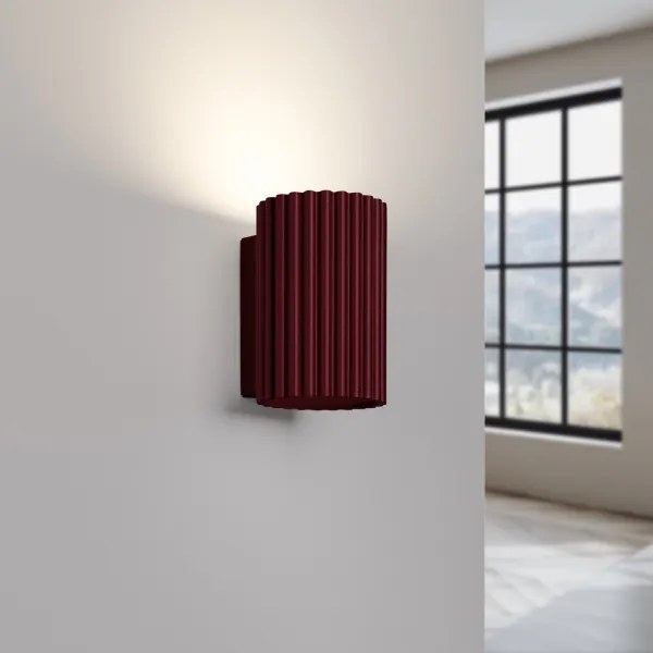Brilagi - Lampada da parete LED CRESTO 1xGU10/10W/230V 10 cm bordeaux