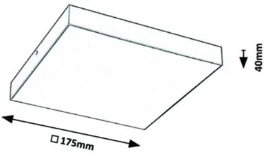 Rabalux - Plafoniera LED da soffitto LED/18W/230V 3000-6000K IP44 nera
