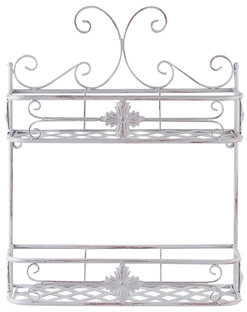 Scaffale bagno metallo grigio 52 x 42 cm MARAYES Beliani