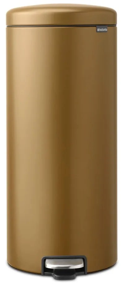 Cestino per la spazzatura color ottone in acciaio con pedale 30 l NewIcon – Brabantia