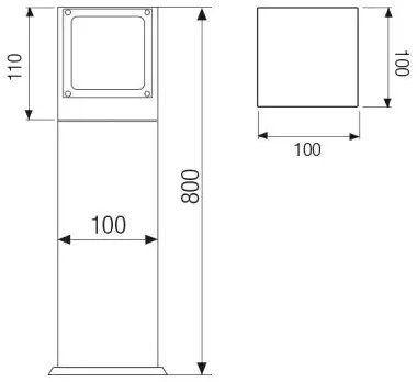 DM3  STELO Lampada LED 2x4W 3000K