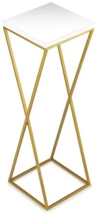 Portafiori LOFT 70x24 cm oro/bianco