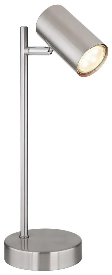 Globo 57910T - Lampada da tavolo ROBBY 1xGU10/5W/230V cromo opaco