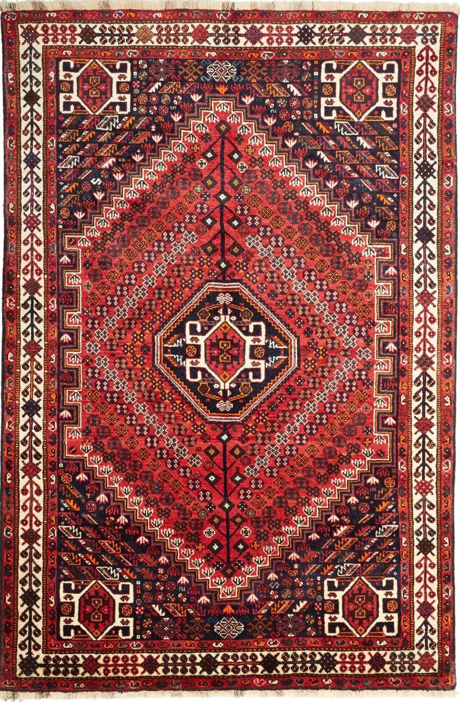 Gashghai Tappeto persiano 170 x 250 Rosso (Iran) Annodato A Mano