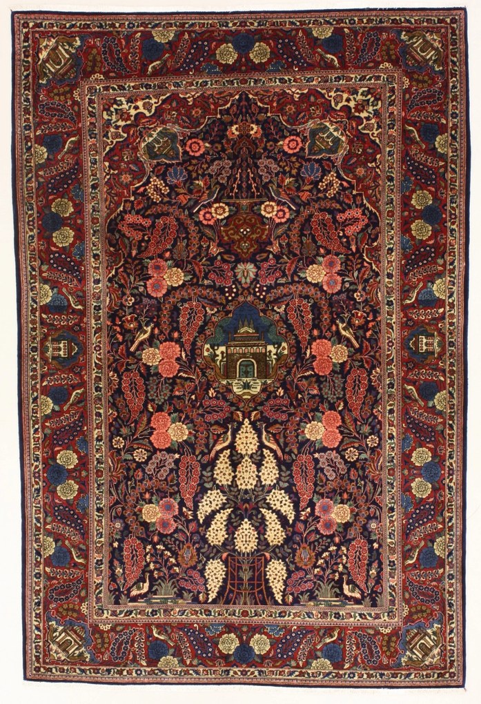 Kashan Tappeto persiano 140x210 (Iran) Annodato A Mano