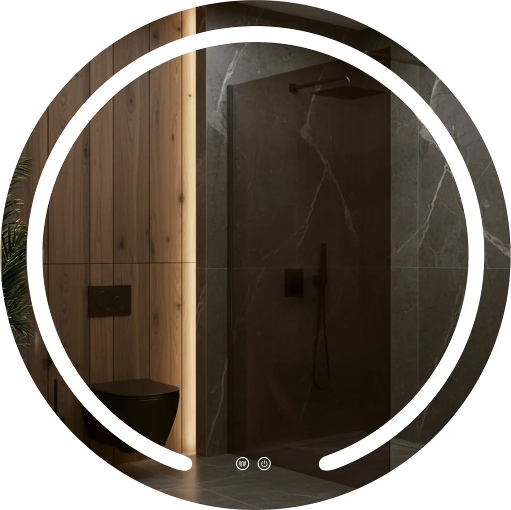 Specchio LED Modern – Ø80 cm