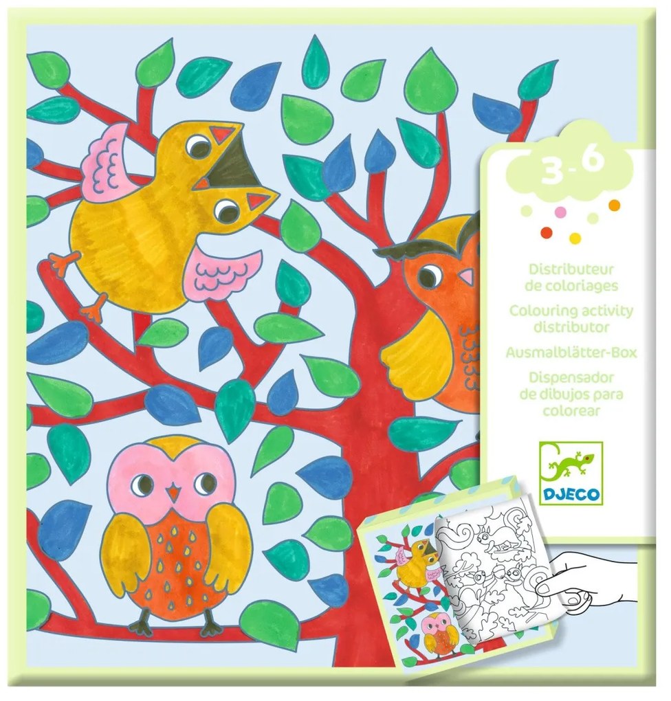 Disegni da colorare e giochi sul tema del bosco