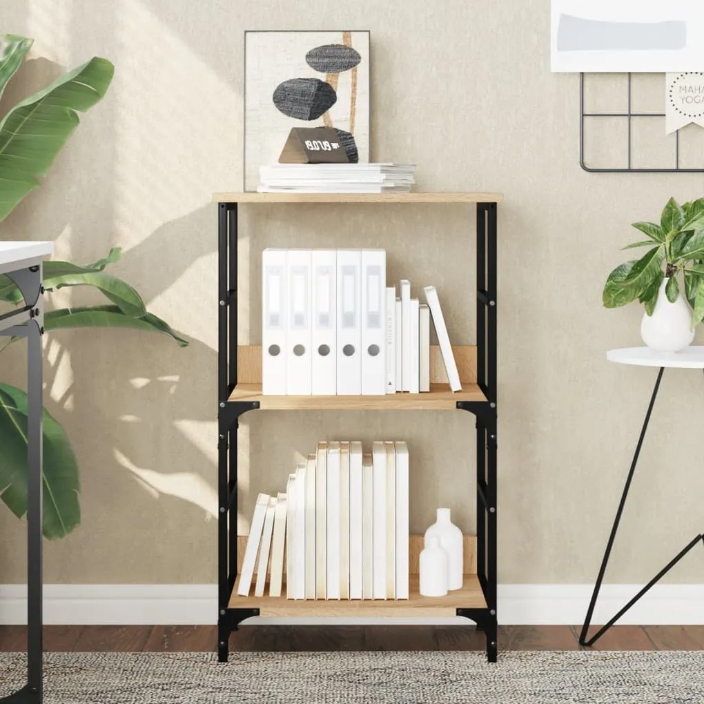Libreria Rovere Sonoma 50x33x82 Cm İn Legno Multistrato /