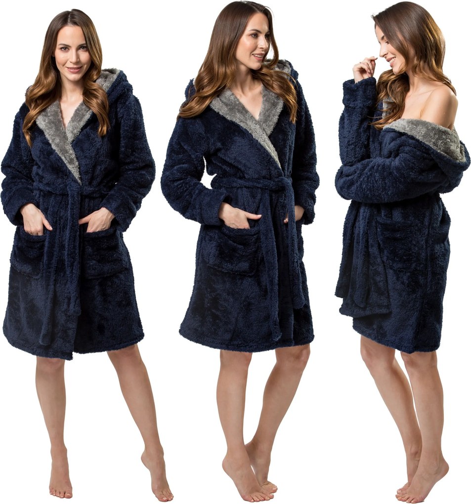 Accappatoio Jordan Navy-Grey L