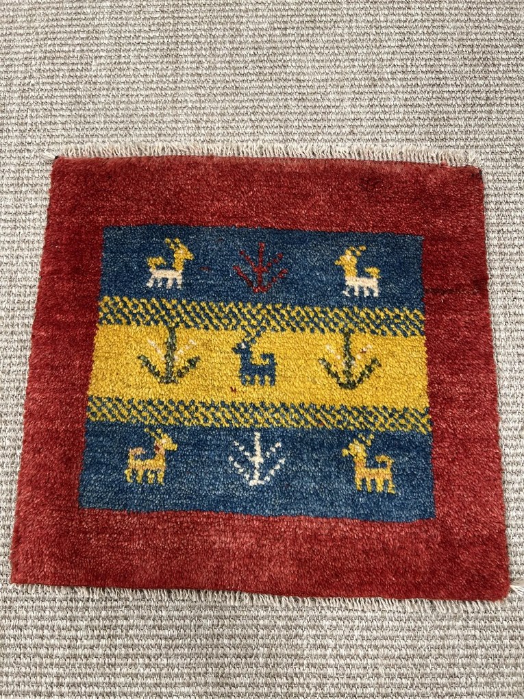 Gabbeh Tappeto persiano 40x40 Blu (Iran) Annodato A Mano
