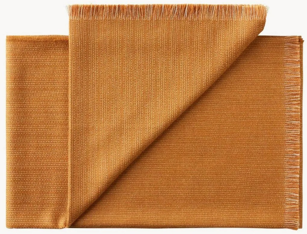 Coperta in baby alpaca con frange Pine