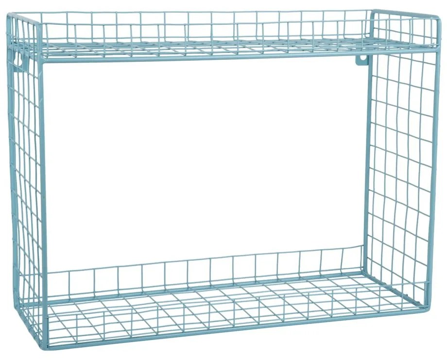 Mensola turchese in acciaio con ripiani multipli 40 cm Reja – PT LIVING