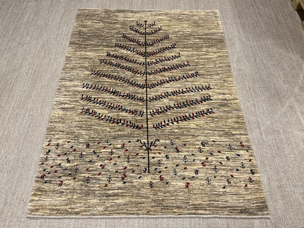 Gabbeh Tappeto 150x200 Marrone (Iran) Annodato A Mano