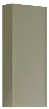 Pensile bagno Pixel laccato opaco verde salvia, 1 anta apertura da sinistra P 17 x L 30 x H 80 cm