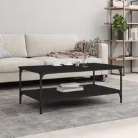 Tavolino da Salotto Nero 100x55x40 cm in Legno Multistratocod mxl 118875