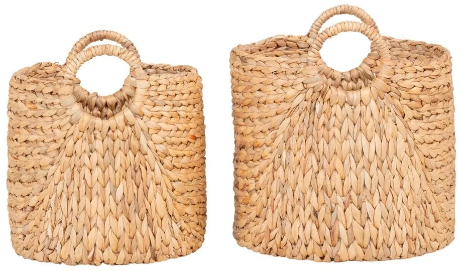 Set di cesti in giacinto d'acqua 2 pz ø 35x37 cm Passo – House Nordic