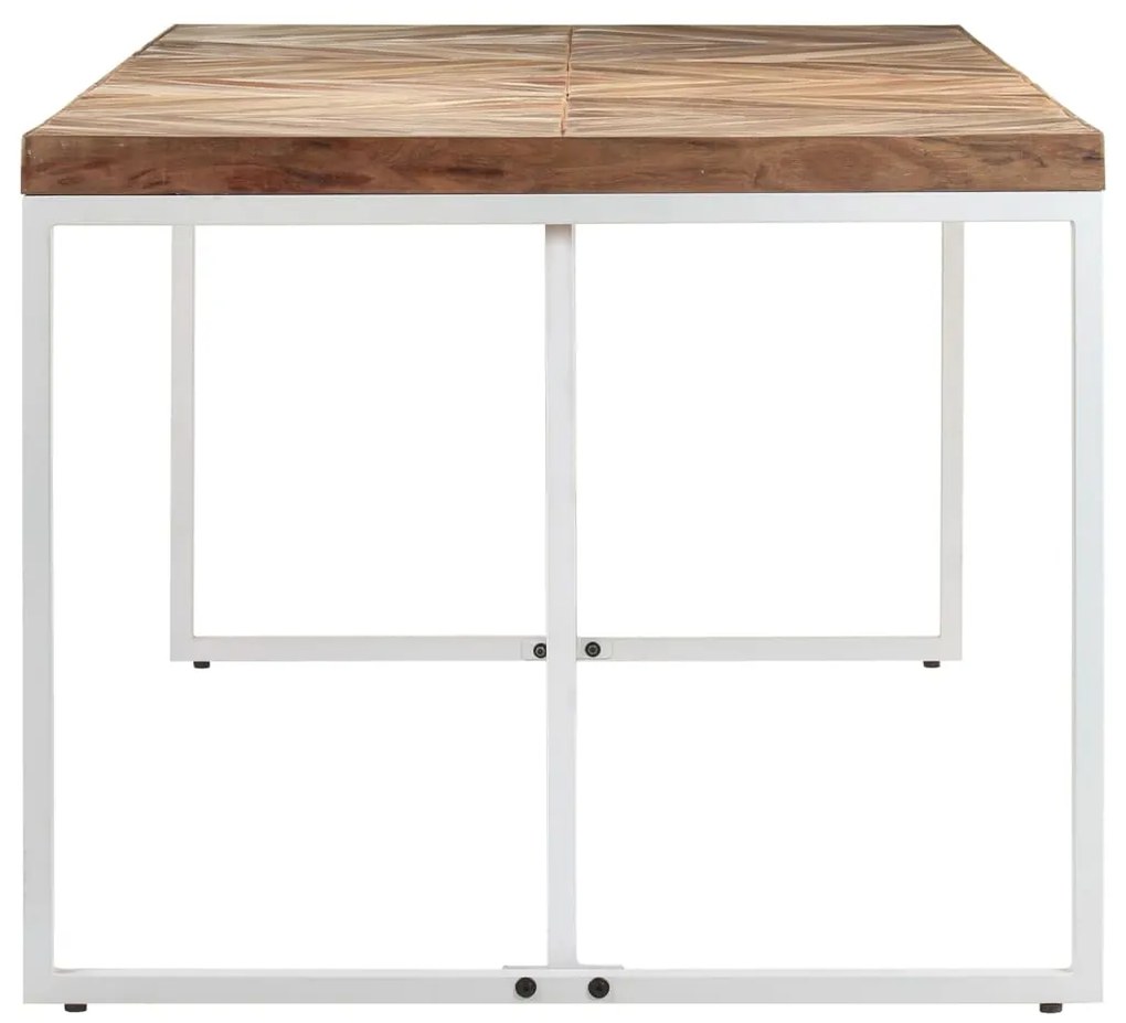 Tavolo da pranzo 180x90x76 cm legno massello di acacia e mango