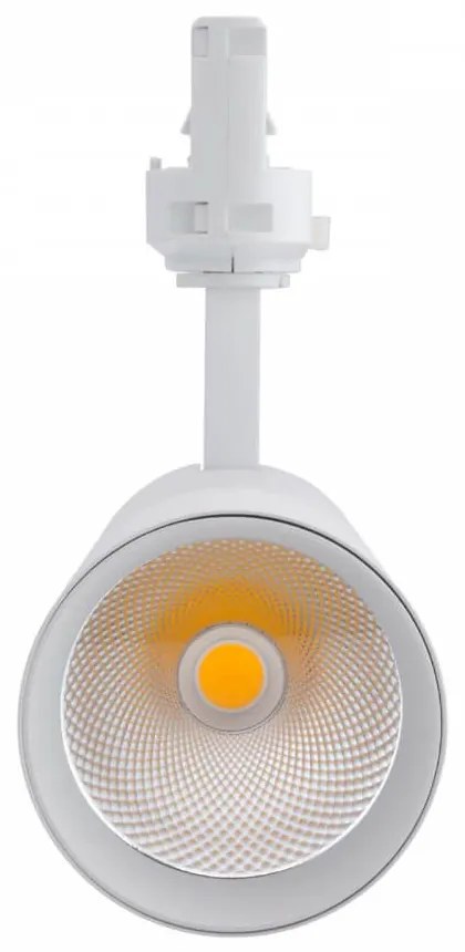 Faro LED 34W per Binario Trifase, 38° + 60° Bianco con driver Philips CRI92 Colore Bianco Naturale 4.000K