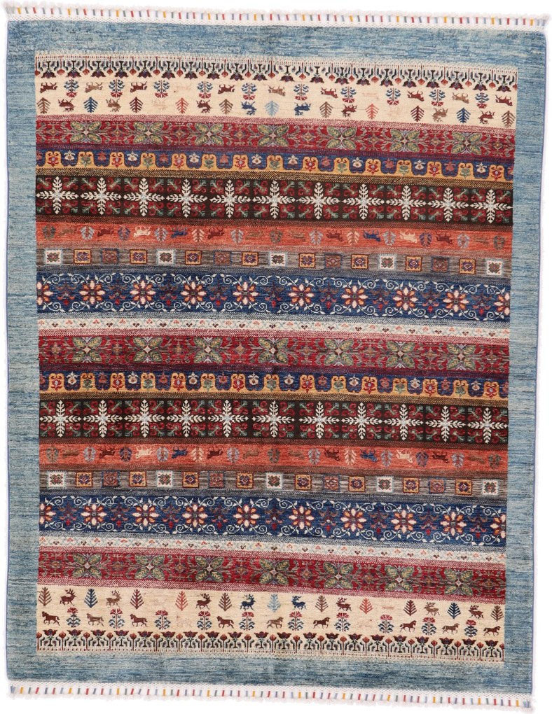 Samarkand Tappeto 150 x 190 (Afghanistan) Annodato A Mano
