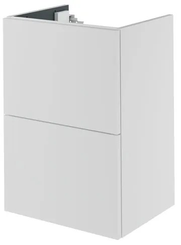 Mobile da bagno sotto lavabo SENSEA Neo bianco laccato L 45 x H 64 x P 35 cm 2 cassetti, lavabo non incluso