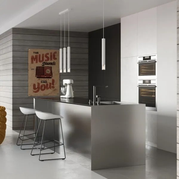 Sollux SL.0957 -Lampadario su corda VIZIER 1xG9/12W/230V bianco