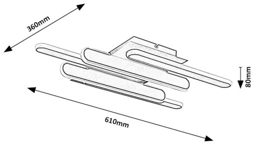 Rabalux 71050 - Plafoniera LED SINDRI LED/36W/230V