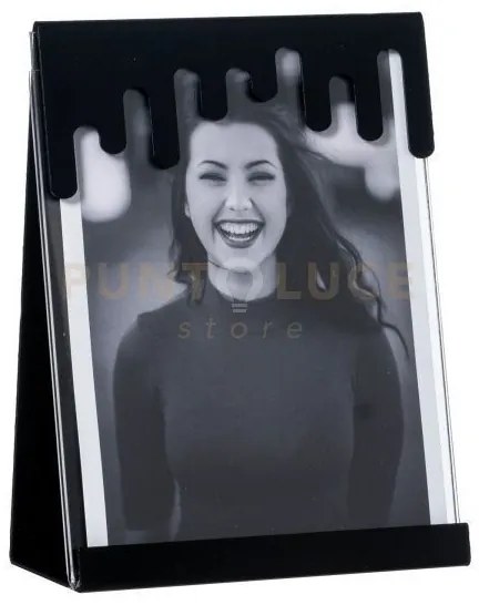 Portafoto di design vernissage grande nero in ferro e polimetilmeta...