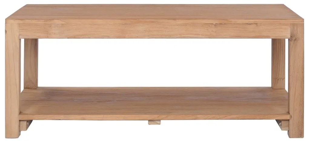 Tavolino da salotto 100x50x40 cm in legno massello di teak