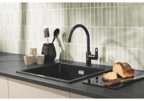 GROHE 40786K00 - Tagliere in vetro 450 × 240 × 19 mm nero