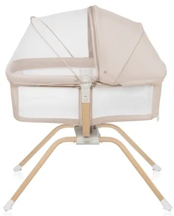Lionelo - Lettino da viaggio 3 in 1 MALIN EVO Beige Naturale