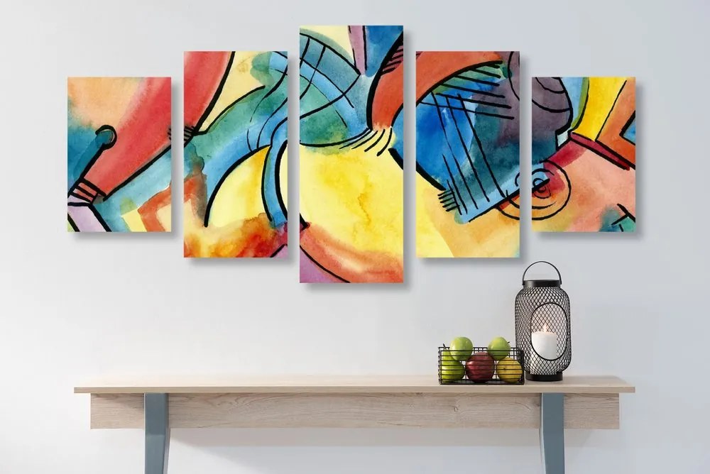 Quadri 5 pezzi – Arte astratta