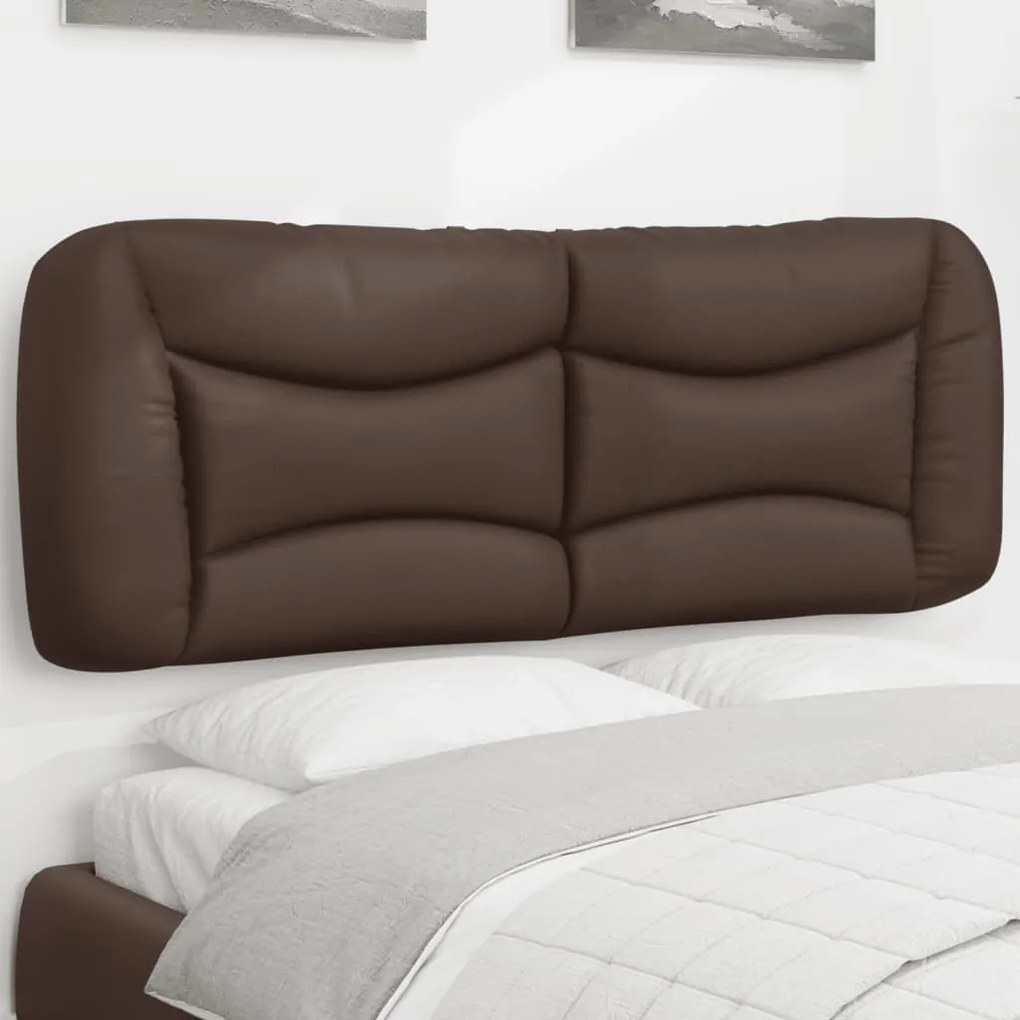 Cuscino Testiera Marrone 120 Cm İn Similpelle /