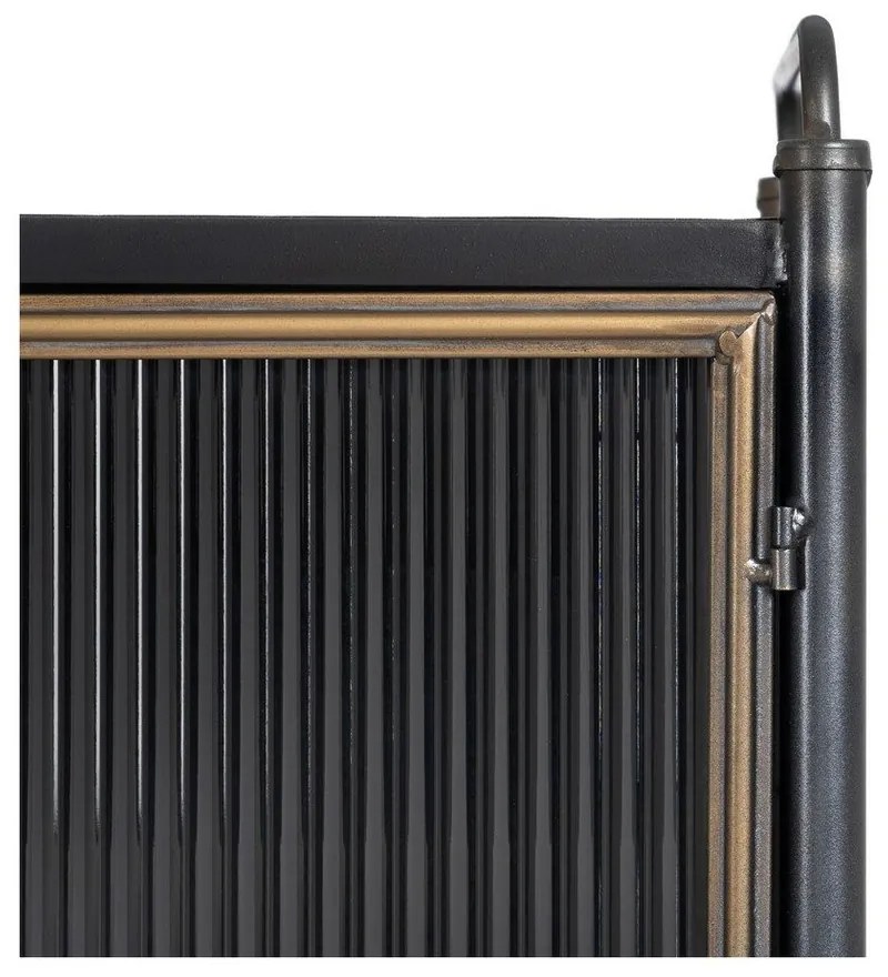 Vetrina in metallo nero 58x150 cm Brick - Ixia