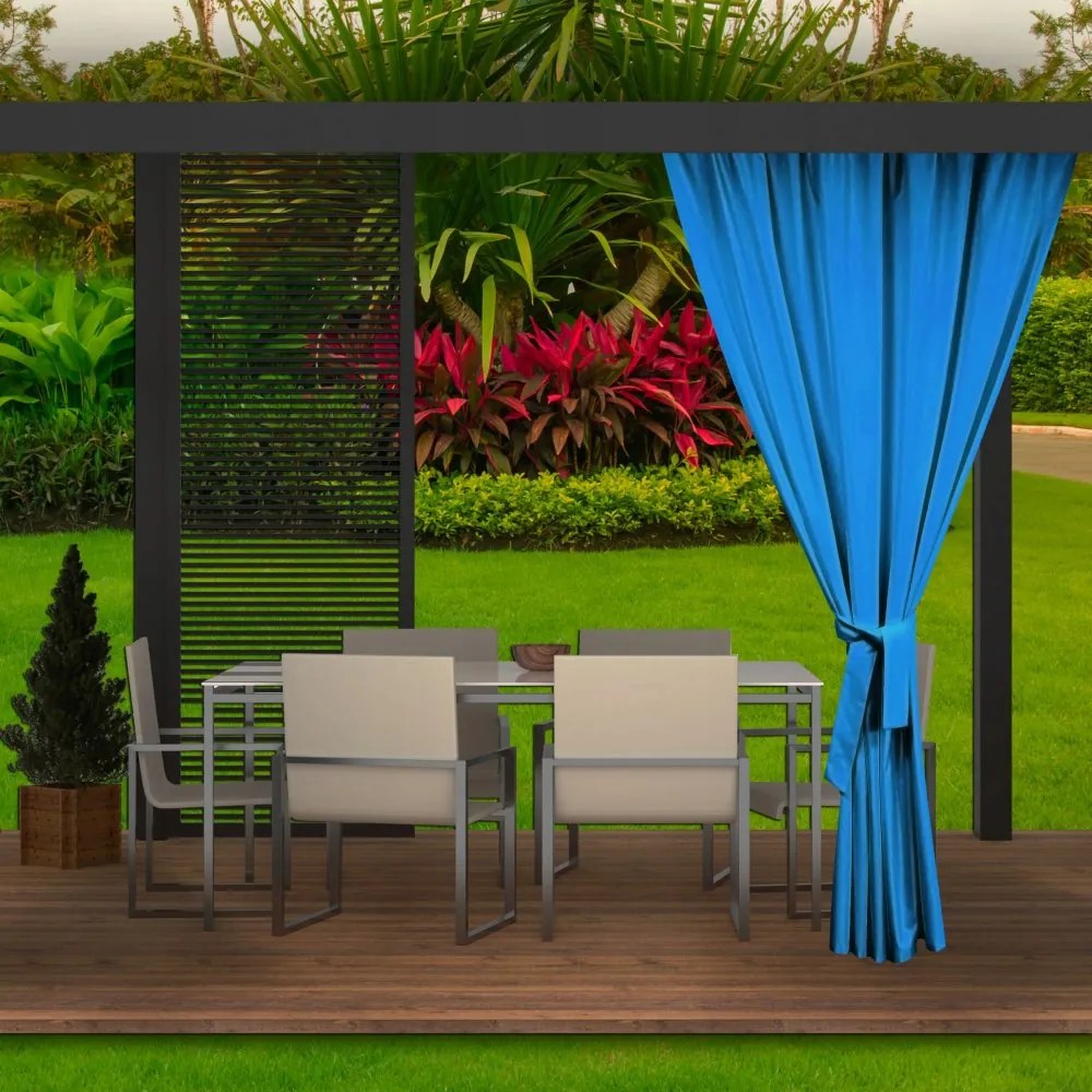 Lussuose tende blu esterne per il padiglione del giardino 155 x 240 cm