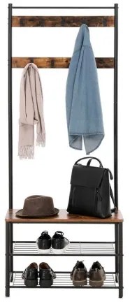 Appendiabiti a piantana NAVOR marrone/nero